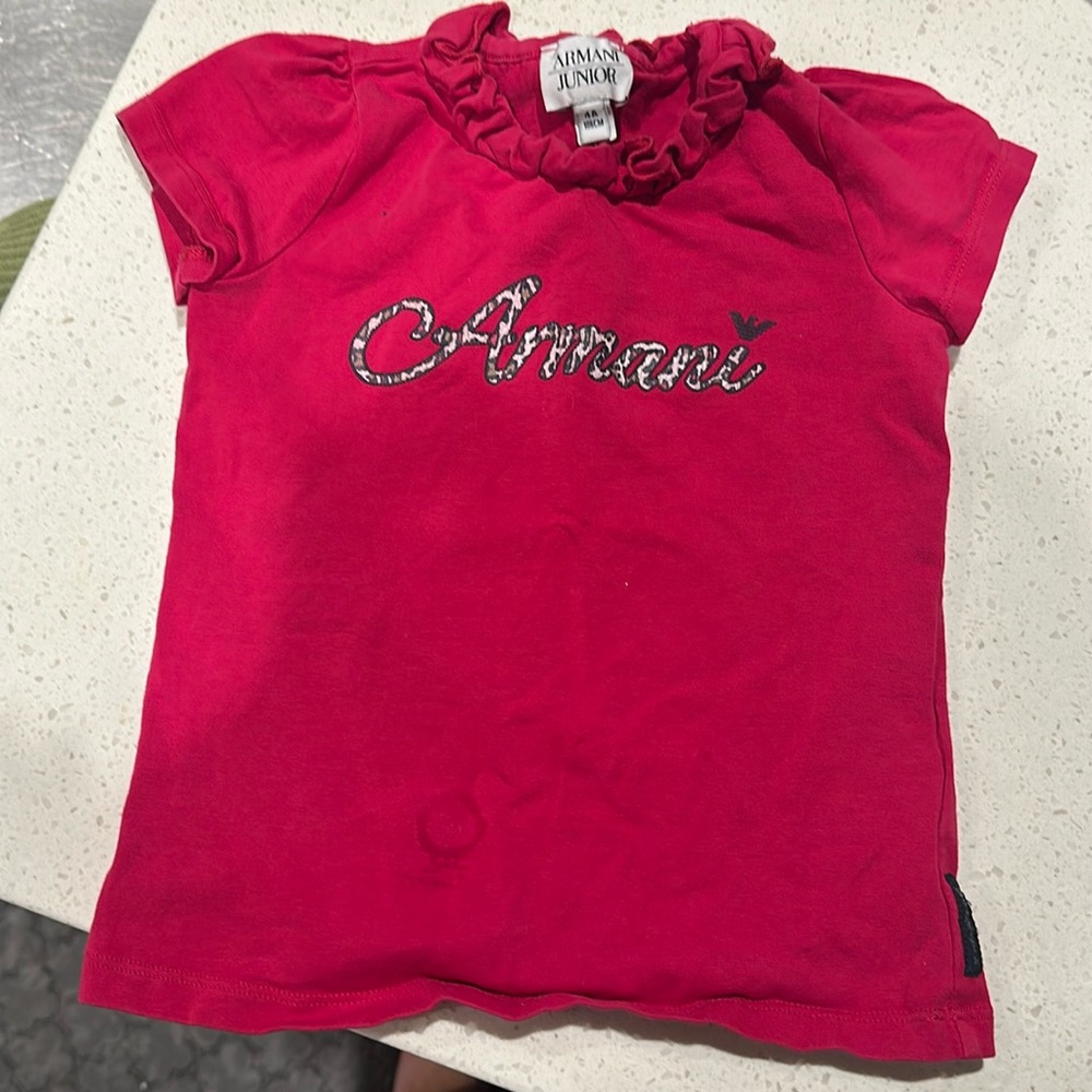 Authentic Armani junior girls top